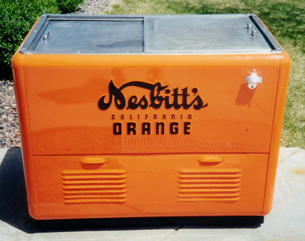 1940s Nesbitt's California Orange Ice Chest