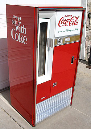 Coca Cola Vendo 63 Bottle Machine - Left View