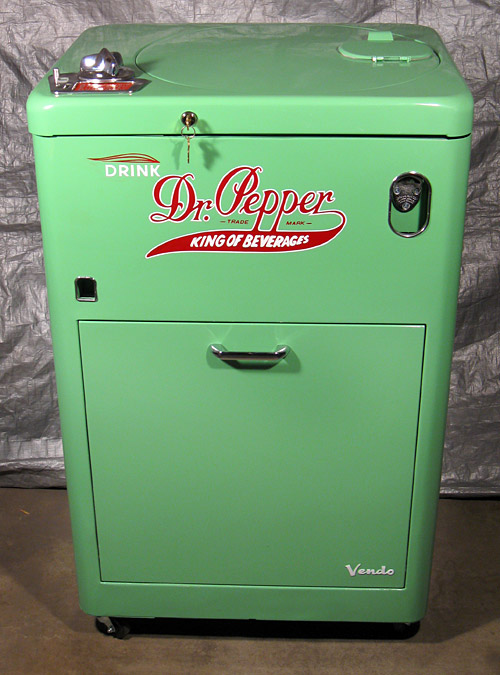 Dr. Pepper Vendo 23 Spintop - Front View