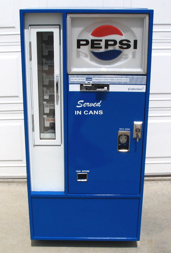 Pepsi Cola Vendo 56 Machine - Front View
