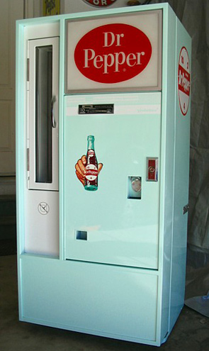 Dr Pepper Vendo 56 Machine - Corner View
