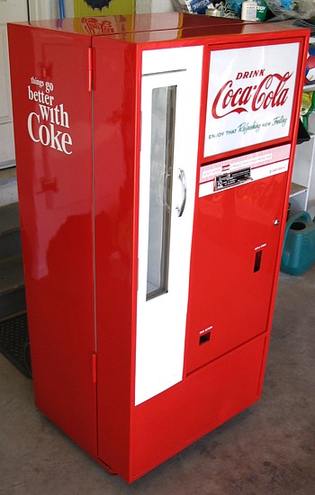Coca Cola Vendo 56 Bottle Machine - Corner View