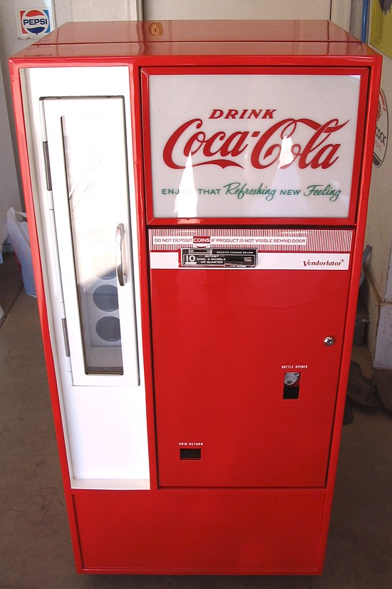 Coca Cola Vendo 56 Bottle Machine - Front View